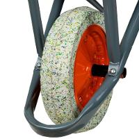 Roda Completa Maciça Carrinho De Mão Em Aço 8pol 45 50 E 60l - 1