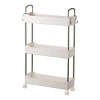 Prateleira Multiuso 3 Andares Com Rodinha Branca - 4