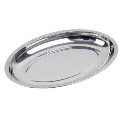 Travessa Oval Inox Funda Porções Parmegiana Arroz 30 Cm