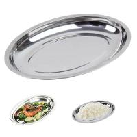 Travessa Oval Inox Funda Porções Parmegiana Arroz 30 Cm - 2