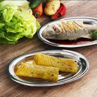 Travessa Oval Inox Funda Porções Parmegiana Arroz 30 Cm - 7