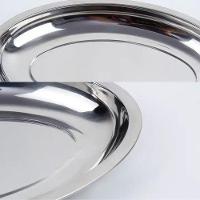 Kit 6 Travessa Oval Inox Funda Parmegiana Arroz 30cm - 5