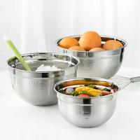 Tigela Mixing Bowl Inox Multiuso Salada Molho Cozinha 22cm - 7