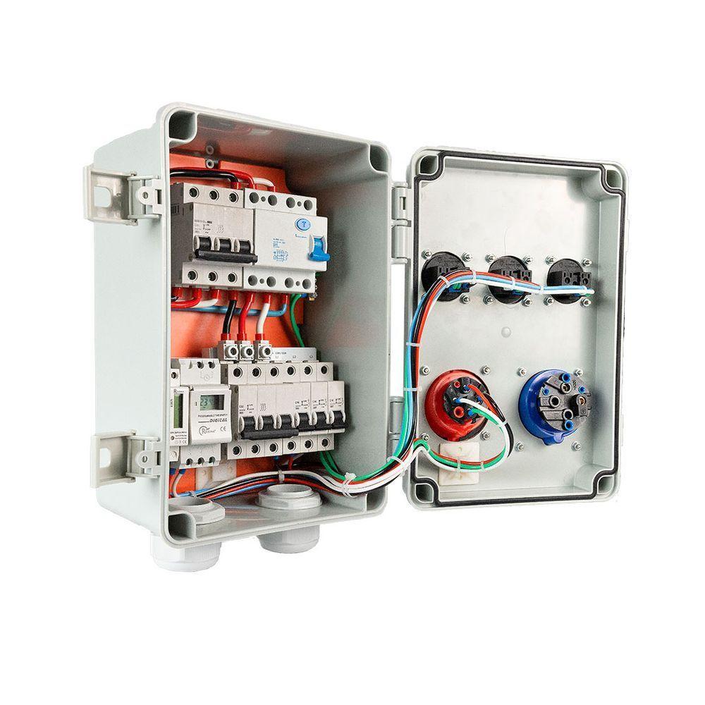 Tomada Embutir Industrial 2p+t 16a 6h 220v Azul - 4