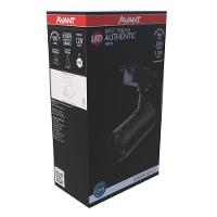 Spot P- Trilho Authentic Preto 12w Branco 6500k - 1