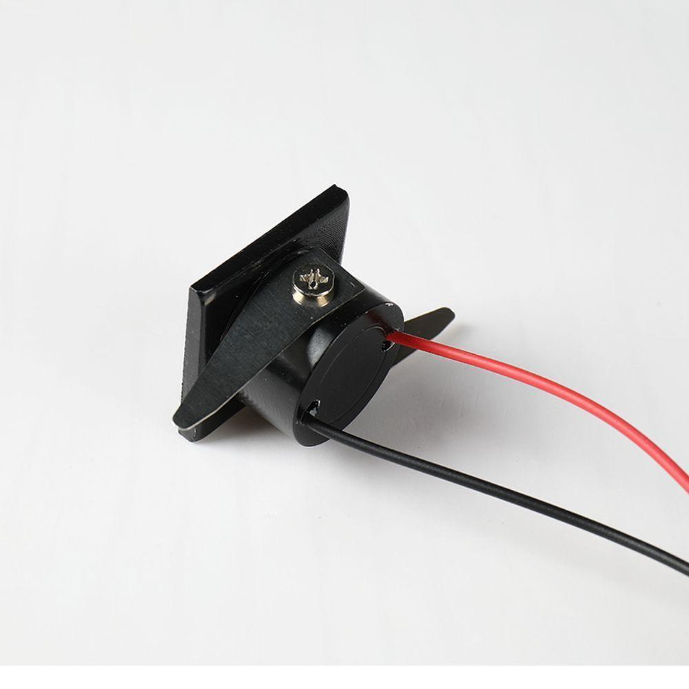 Mini Spot Led De Embutir Quadrado 1w 3000k Preto - 2