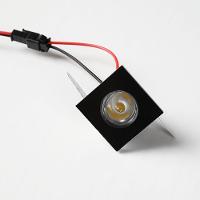 Mini Spot Led De Embutir Quadrado 1w 3000k Preto - 4
