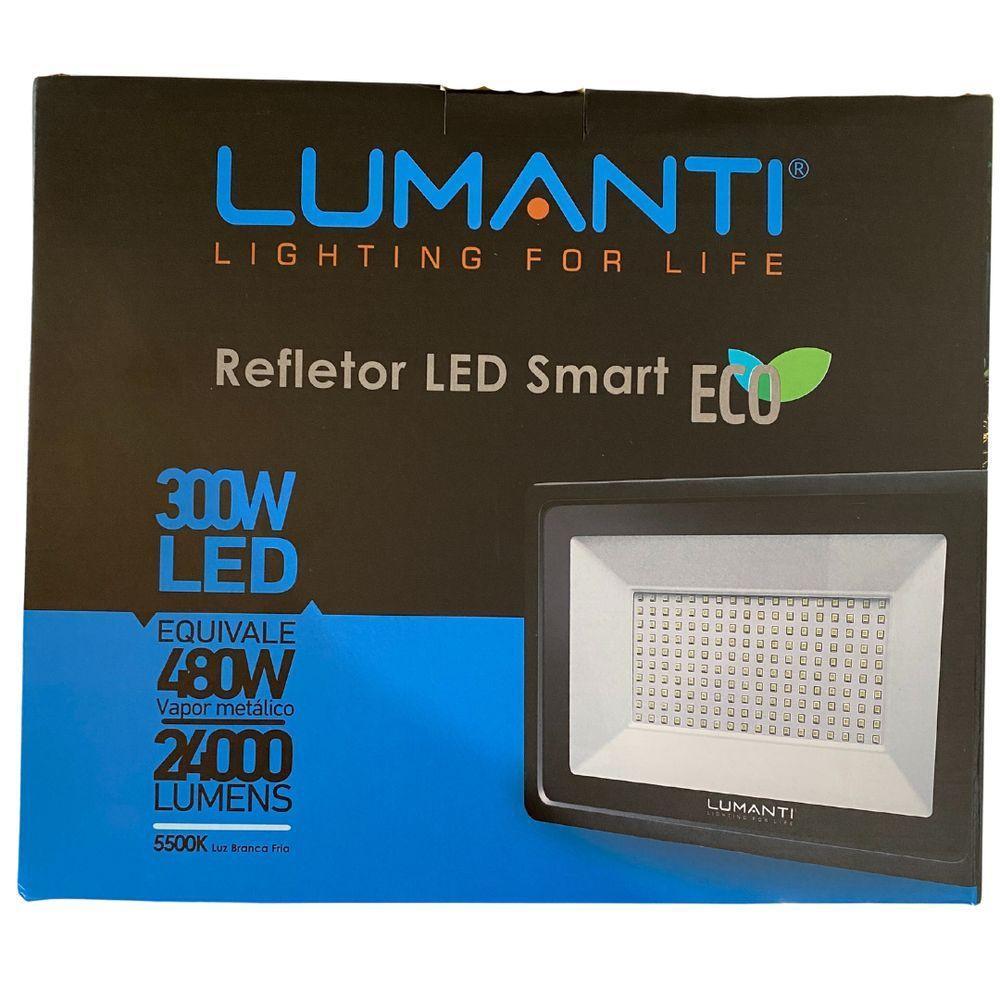Refletor Led Smart Eco 300w Branco 5500k - 1