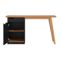 Escrivaninha Com Porta Viana Preto Acetinado Cinamomo - 3