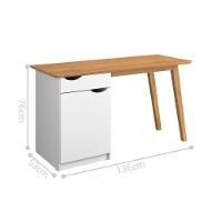 Escrivaninha Com Porta Viana Branco Acetinado Cinamomo - 4