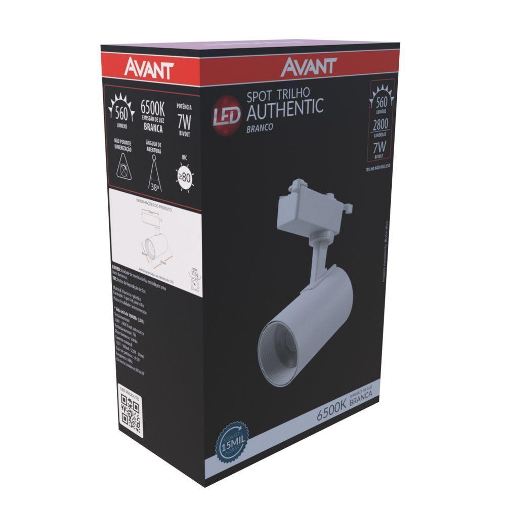 Spot Led P- Trilho Authentic Branco 7w Branco 6500k - 1