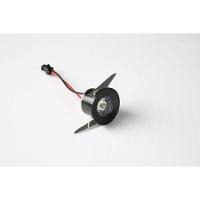 Mini Spot Led De Embutir Redondo 1w 3000k Preto - 2