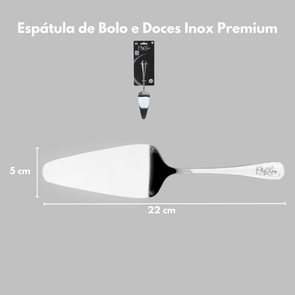 Espátula Pá Cortar Bolo Torta Doce Pizza Aço Inox Premium - 6