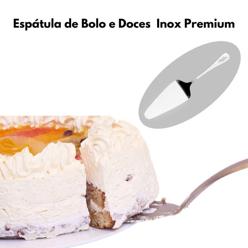 Espátula Pá Cortar Bolo Torta Doce Pizza Aço Inox Premium - 8