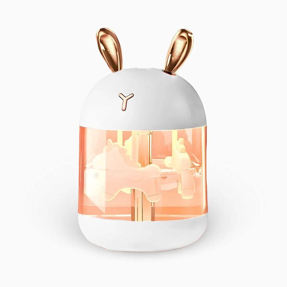 Umidificador Carrossel Abajur Com Led Design Elegante - 1