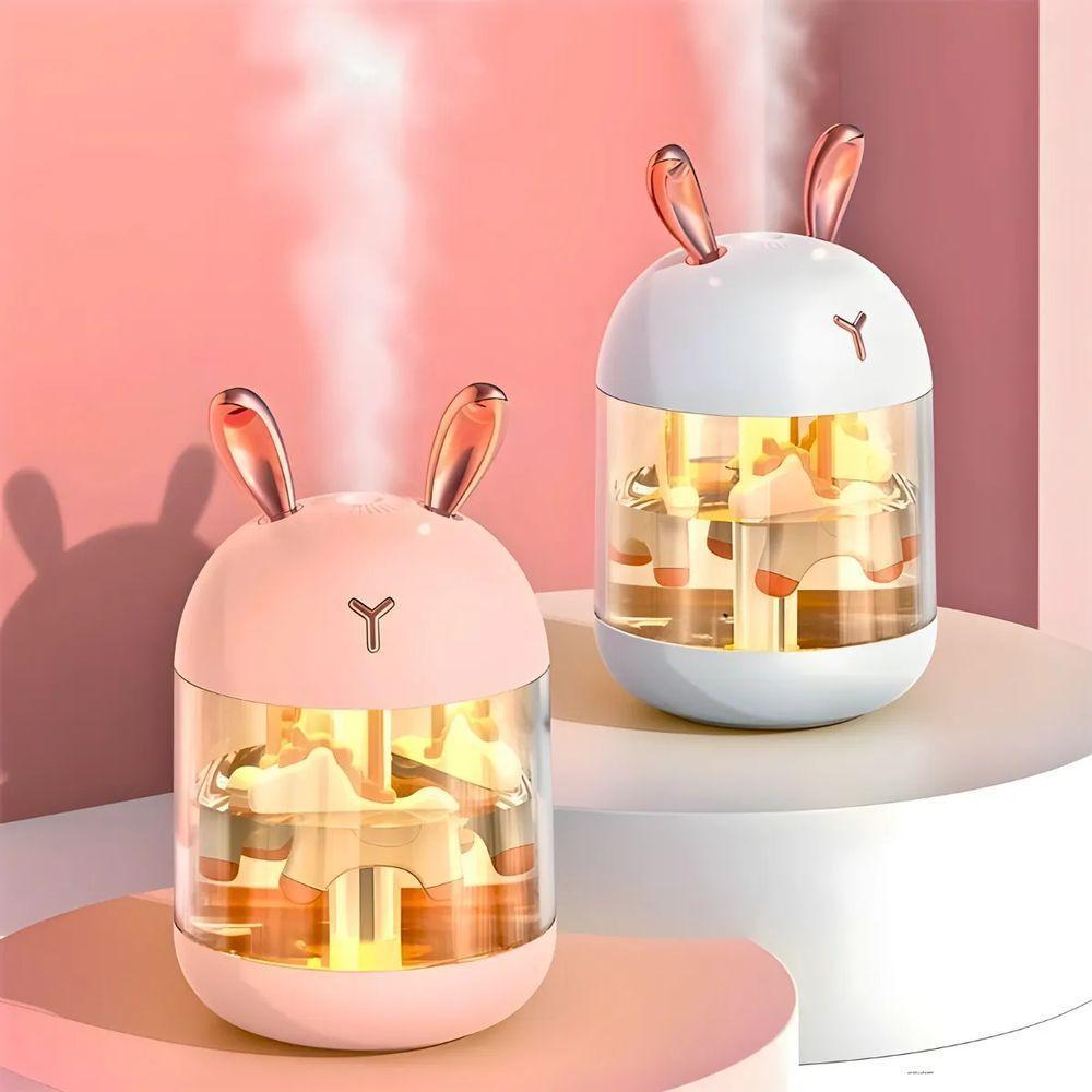 Umidificador Carrossel Abajur Com Led Design Elegante - 6