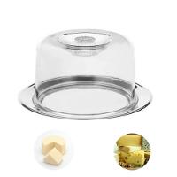 Queijeira Inox Porta Queijo Bandeja Inox Tampa Acrílico - 5