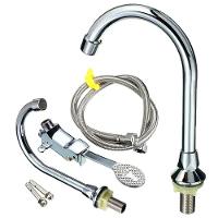 Torneira Valvula Com Pedal Acionamento Sem Maos Hospital Clinica Laboratorio Piscina Cozinha Banheiro Pia Cuba - 1