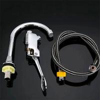 Torneira Valvula Com Pedal Acionamento Sem Maos Hospital Clinica Laboratorio Piscina Cozinha Banheiro Pia Cuba - 3