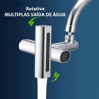 Extensor Torneira 4 Modos Cozinha Pia Arejador Ajustavel Cascata Agua Alta Pressao Anti Respingos Casa Limpeza - 9