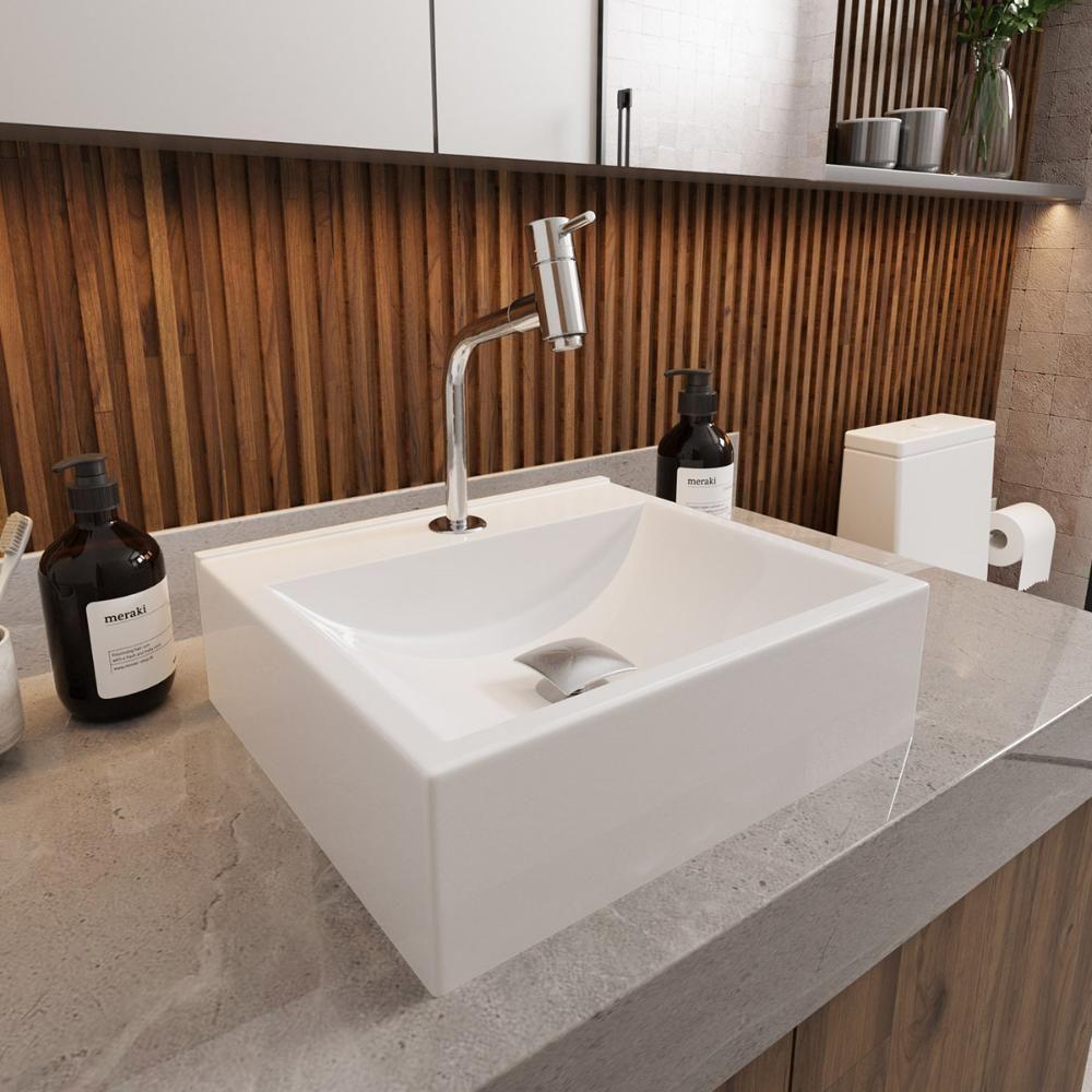 Cuba Pia Roma Com Torneira Dl05 E Valvula Click Inox Branco Brilho - 2