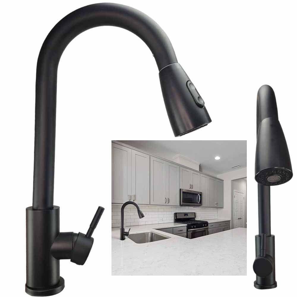 Torneira Goumert Pull Down Monocomando Cozinha Flexivel Agua Fria Quente Cuba Mesa Limpeza - 1