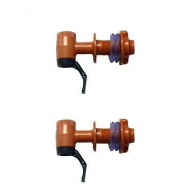 Kit 02 Un Torneira Gama Para Filtro Automatica Marrom