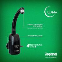 Torneira Eletrica De Parede Luna Black 4 Temperaturas 5500w 220v - Zagonel - 2