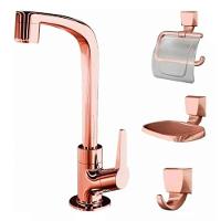 Kit Flatt Com Torneira E Acessórios Rg P- Banheiro 2004 F71 - 1