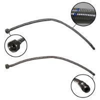 Par Engate Rabicho Monocomando Mangueira Torneira Pia Flexivel Agua Quente Fria Misturador - 2