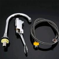 Torneira Valvula Pedal Sem Maos Kit 10 Uni Acionamento Pes Hospital Clinica Laboratorio Banheiro Cozinha Piscina - 5