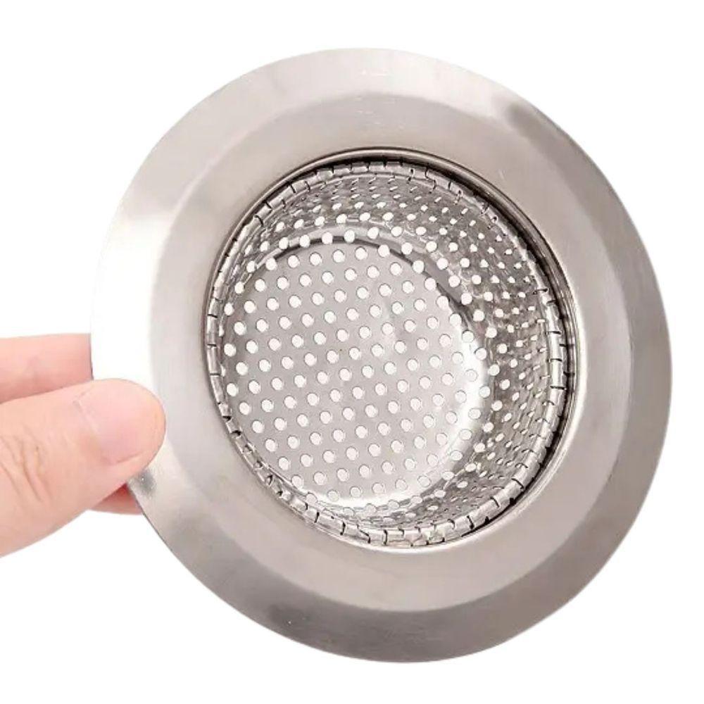 Ralinho Pia Inox Grande Com Borda 11 Cm Ralo Japonês - 9