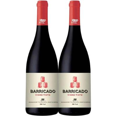 Kit 2 Garrafas Vinho Tinto Portugues Barricado 750 Ml