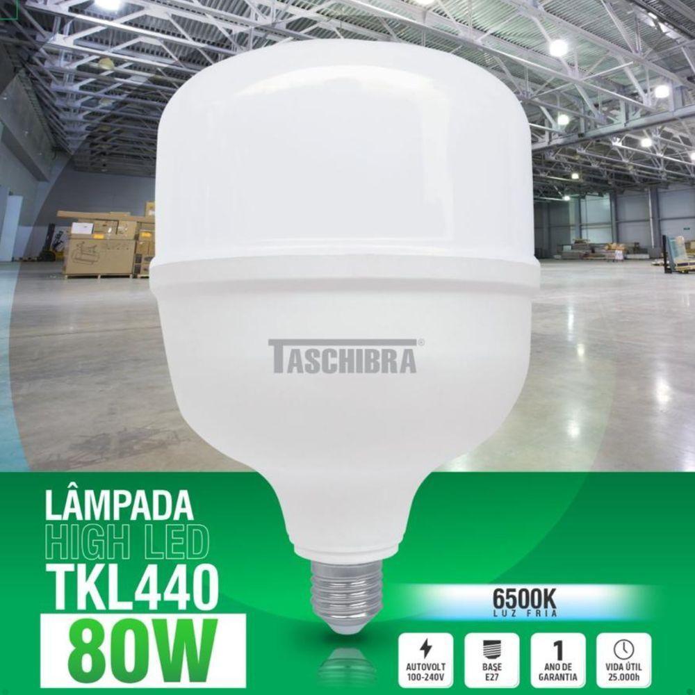 Lâmpada Super High Led Tkl 80w Taschibra E27 Bivolt - 3