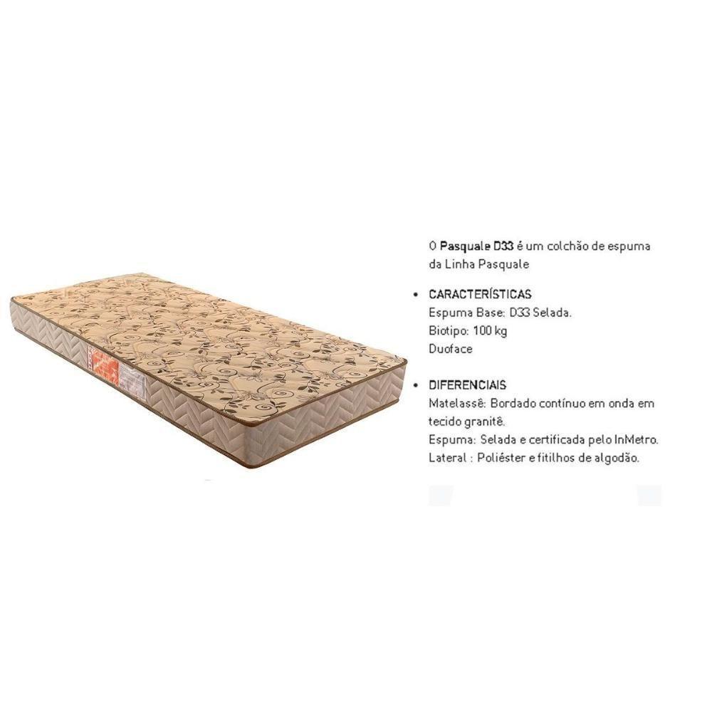 Conjunto Box Baú Queen Colchão Espuma Paropas D33 Pasquale Wave Clean + Base Crc Suede Clean (158x198) - 7