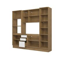 Cozinha Compacta Celeste Kappesberg 100% Mdf Nogueira/branco 240cm - 3