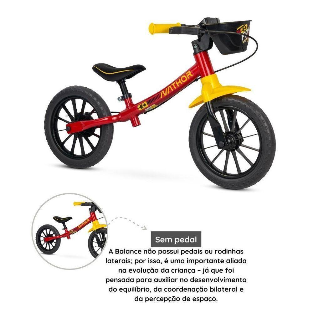 Bicicleta Balance Bike Infantil Fast Mod. 3 Aro 12 - Nathor - 3