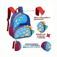 Mochila De Costas Dinossauro Azul Clio Pets 13 Cp24509d - 3