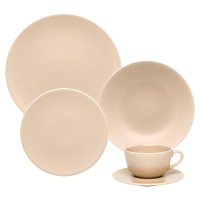 Aparelho De Jantar/chá Oxford 30 Peças Merengue Ay30-5507