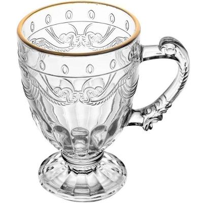 Caneca Cristal Ecológico C/fio Ouro Imperial 190ml - Lyor