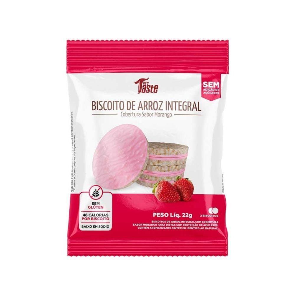 Biscoito De Arroz (22g) - Sabor: Morango - 1