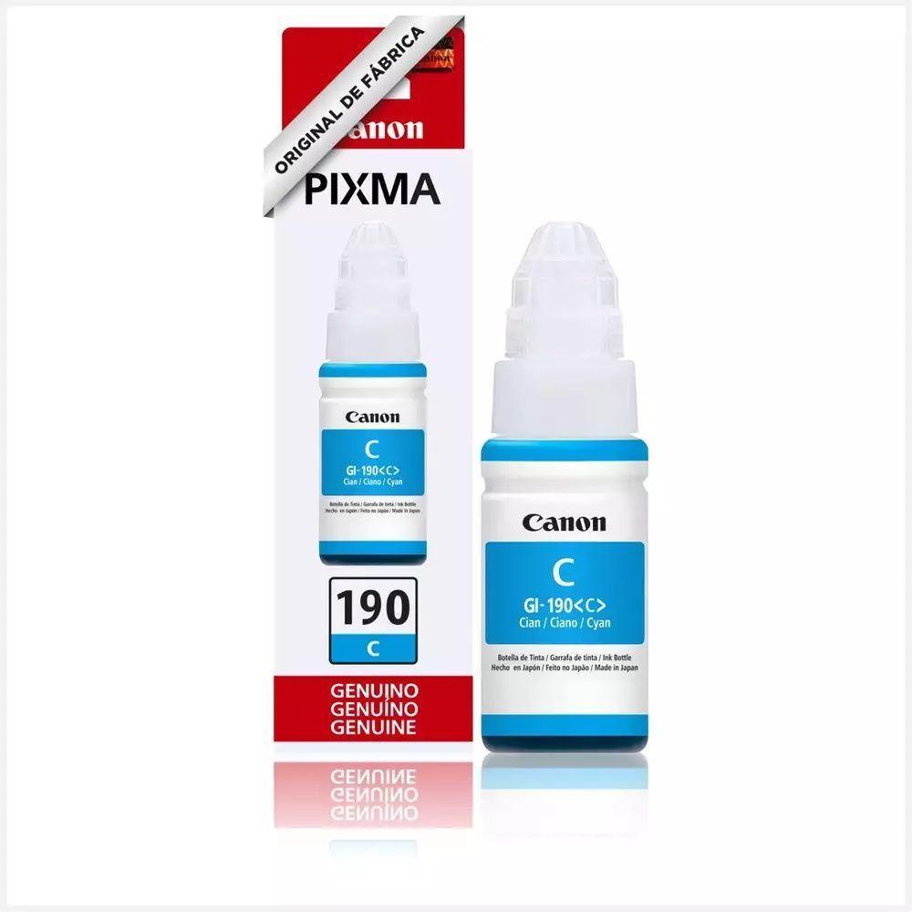Refil Tinta Impressora Canon G190 Gi190 Ciano Gi-190 Original - 1