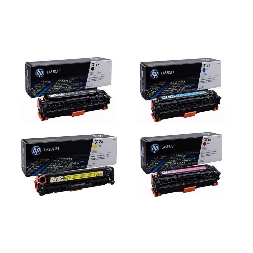 Kit Toner Original Hp 312a Cf380a Cf381a Cf382a Cf383a M476dn / M476dw / M476nw - 1