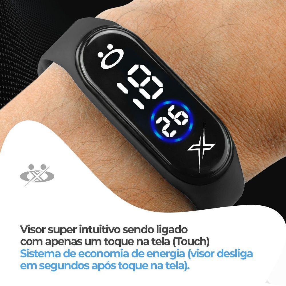 Relogio Masculino Prova Dagua Digital + Oculos Proteção Uv - 2