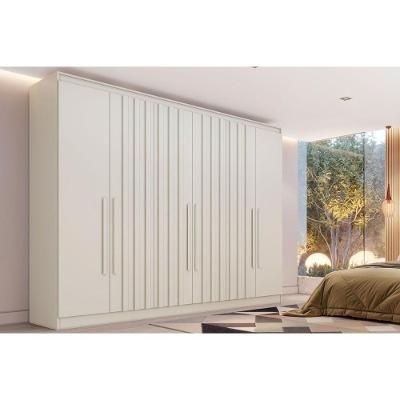 Guarda Roupa Casal 6 Portas (4 Ripadas) E 6 Gavetas Oxford Off White - Europa
