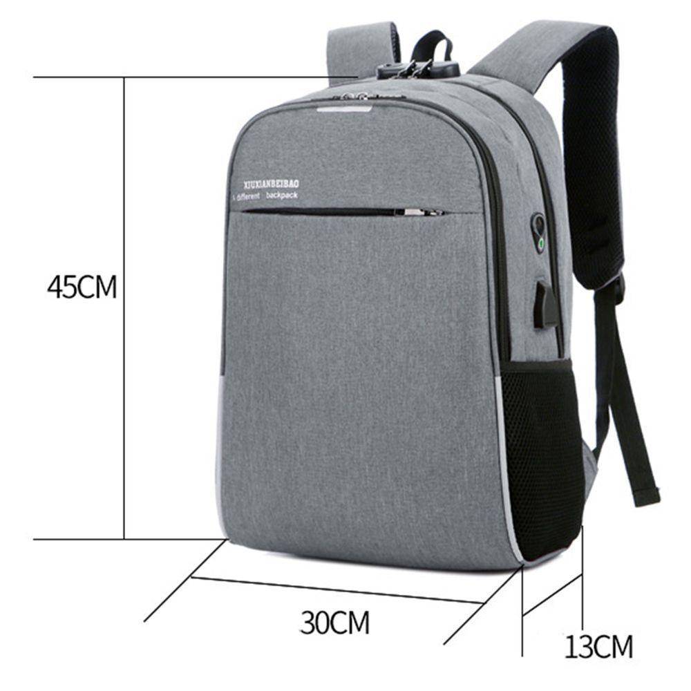 Mochila Notebook Com Cadeado Anti Furto Lorben Saída Cabo Auxiliar Usb Fone Ouvido Gt6238 - 7
