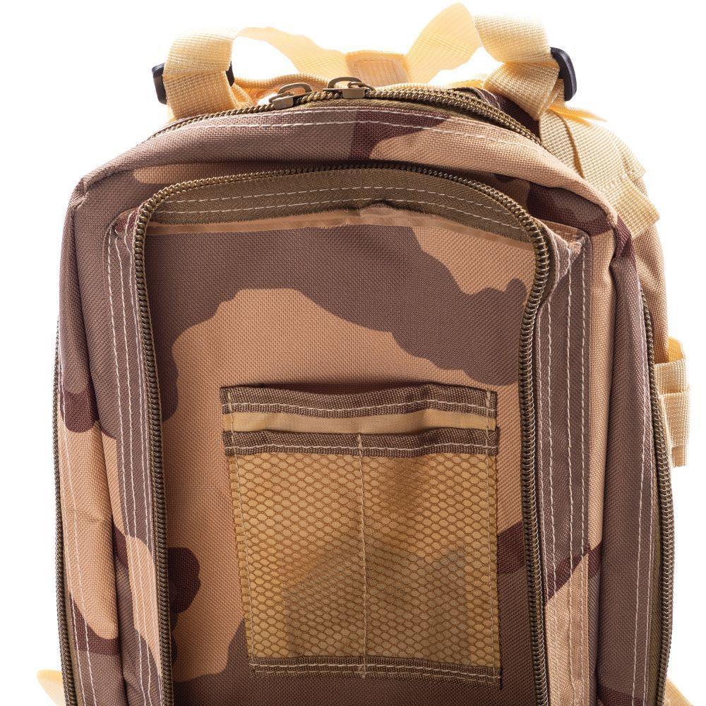 Mochila Multiuso Escolar Tática Cargueira 30 Litros Camping Pesca Cáqui - 4