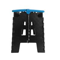 Banco Dobrável Para Camping Multiuso Até 100kg Banqueta Plástico Azul - 5