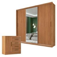 Cômoda Montevideu E Guarda Roupa Dalila 32411 Amendola Off White Flex - Demóbile - 1