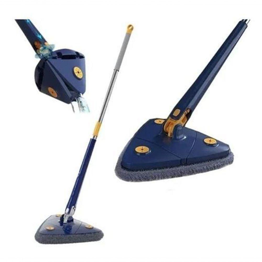 Mop De Limpeza Triângulo Giratório 360 Esfregão - Azul - 1